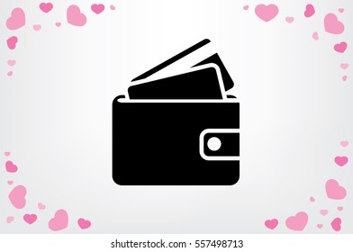 wallet icon vector illustration EPS 10