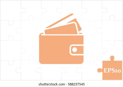 wallet icon vector illustration EPS 10