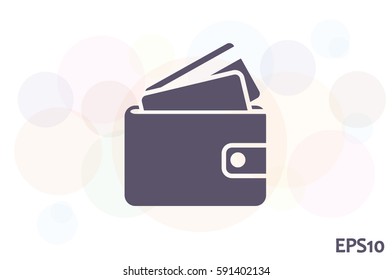 wallet icon vector illustration EPS 10