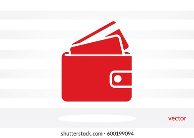 wallet icon vector illustration EPS 10