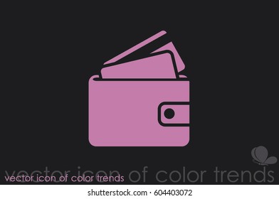 wallet icon vector illustration EPS 10