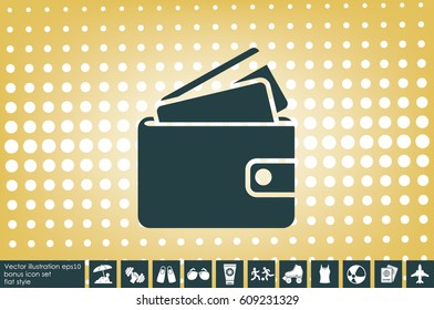 wallet icon vector illustration EPS 10