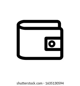 Wallet icon, vector illustration. Flat design style. vector wallet icon illustration isolated on white, wallet icon Eps10. wallet icons graphic design vector symbols.