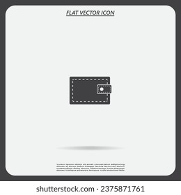 icono de cartera. ilustración vectorial. Estilo de diseño plano