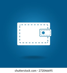 wallet icon. vector illustration. Flat design style