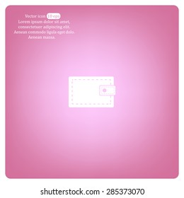 wallet icon. vector illustration. Flat design style