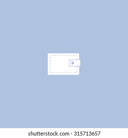 wallet icon. vector illustration. Flat design style