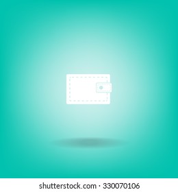 wallet icon. vector illustration. Flat design style
