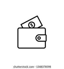 Wallet Icon Vector Illustration Logo Template