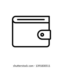 Wallet Icon Vector Illustration Logo Template