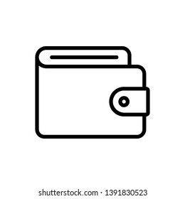 Wallet Icon Vector Illustration Logo Template