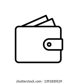 Wallet Icon Vector Illustration Logo Template