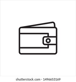 Wallet Icon Vector Illustration Logo Template