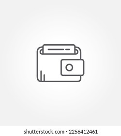 wallet icon vector illustration logo template for many purpose. Isolated on white background.