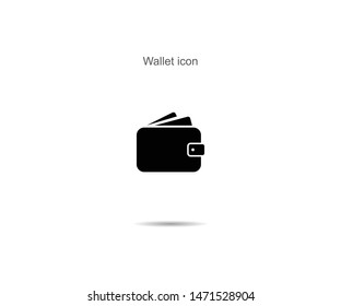 Wallet icon vector illustration on background