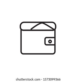 Wallet icon vector illustration on white background