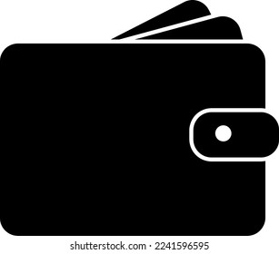Icono de cartera ilustración vectorial en fondo blanco..eps
