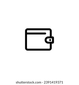Wallet icon vector illustration. outline icon for web, ui, and mobile apps