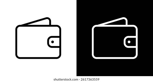 Wallet icon. vector illustration, pictogram isolated. editable