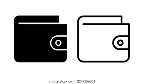 Wallet icon vector illustration. wallet sign and symbol