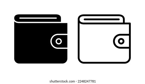 Wallet icon vector illustration. wallet sign and symbol