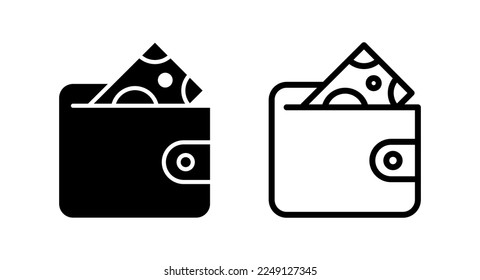Wallet icon vector illustration. wallet sign and symbol