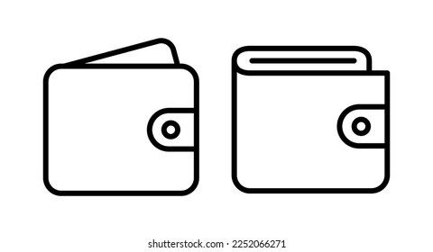 Wallet icon vector illustration. wallet sign and symbol