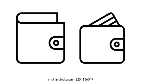 Wallet icon vector illustration. wallet sign and symbol