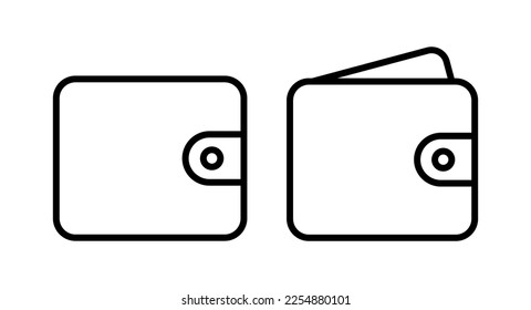 Wallet icon vector illustration. wallet sign and symbol