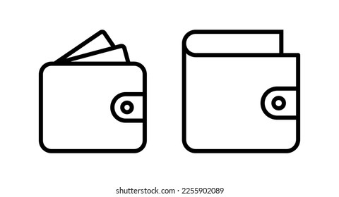 Wallet icon vector illustration. wallet sign and symbol