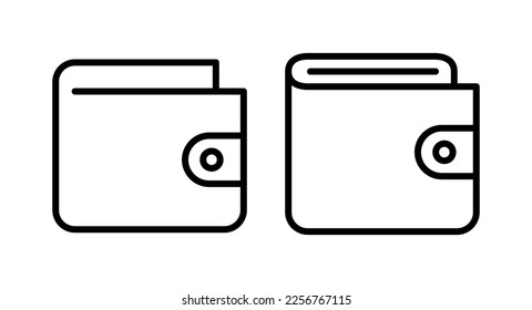 Wallet icon vector illustration. wallet sign and symbol