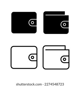 Wallet icon vector illustration. wallet sign and symbol