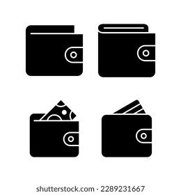 Wallet icon vector illustration. wallet sign and symbol