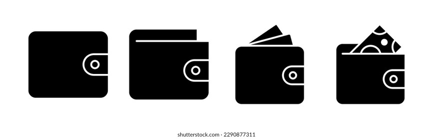 Wallet icon vector illustration. wallet sign and symbol