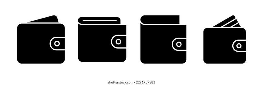 Ilustración vectorial de icono de cartera. símbolo y signo de cartera