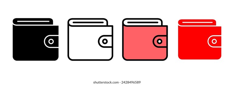 Wallet icon vector illustration. wallet sign and symbol