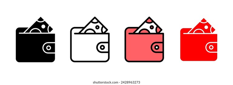Wallet icon vector illustration. wallet sign and symbol