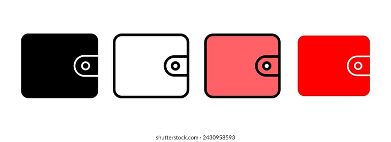 Wallet icon vector illustration. wallet sign and symbol