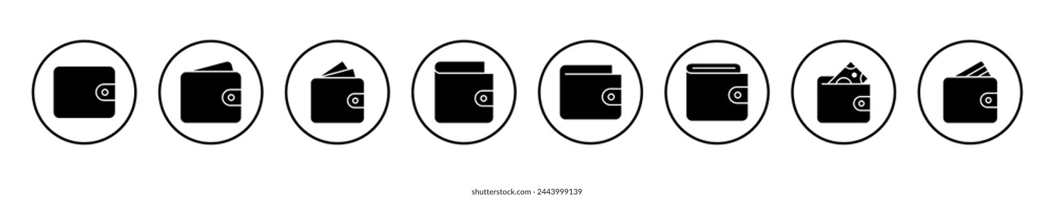 Wallet icon vector illustration. wallet sign and symbol