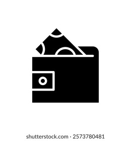 Wallet icon vector illustration. wallet sign and symbol