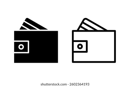 Wallet icon vector illustration. wallet sign and symbol
