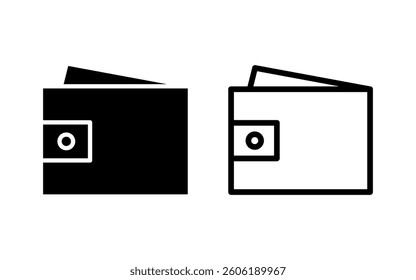 Wallet icon vector illustration. wallet sign and symbol