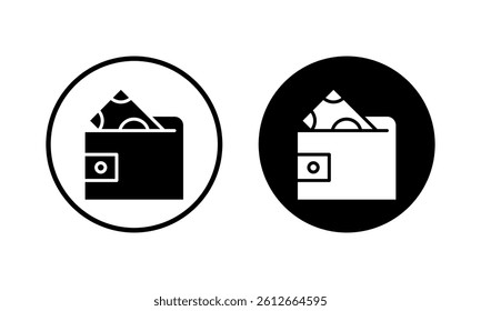 Wallet icon vector illustration. wallet sign and symbol