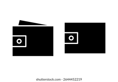 Ilustración vectorial del icono de la cartera. signo y símbolo de la cartera