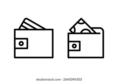 Wallet icon vector illustration. wallet sign and symbol
