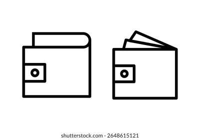 ícone da Wallet ilustração de vetor. símbolo e sinal da wallet