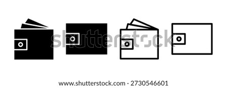 Wallet icon vector illustration. wallet sign and symbol