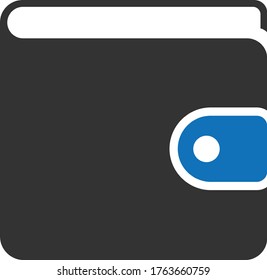 símbolo de la ilustración vectorial del icono de la cartera
