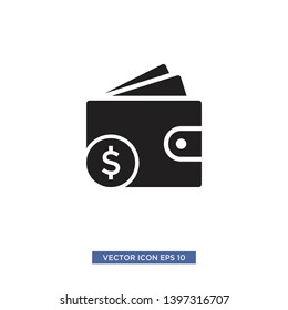wallet icon vector illustration template