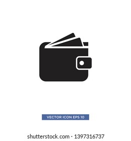 wallet icon vector illustration template